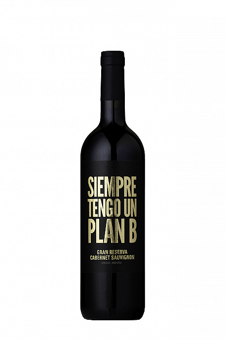 SIEMPRE TENGO UN PLAN B GRAN RESERVA CARBENET SAUVIGNON - 750ML - 2022 - VINHO FINO TINTO SECO