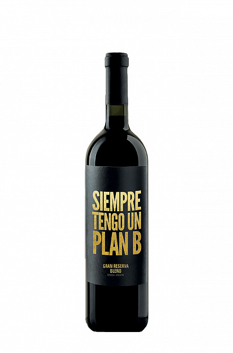 SIEMPRE TENGO UN PLAN B GRAN RESERVA BLEND - 750ML - 2022 - VINHO FINO TINTO SECO